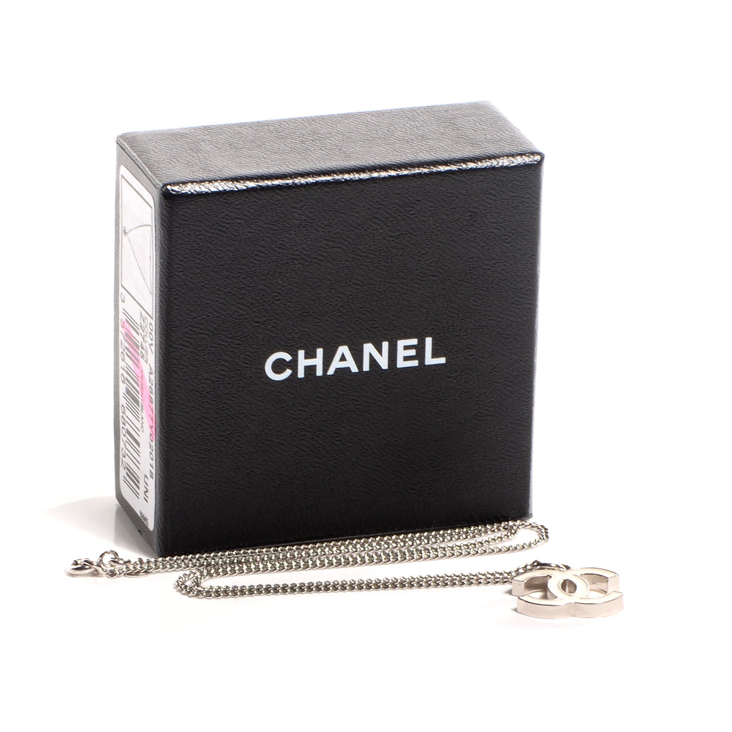 Chanel Enamel CC Necklace White 6 of 6