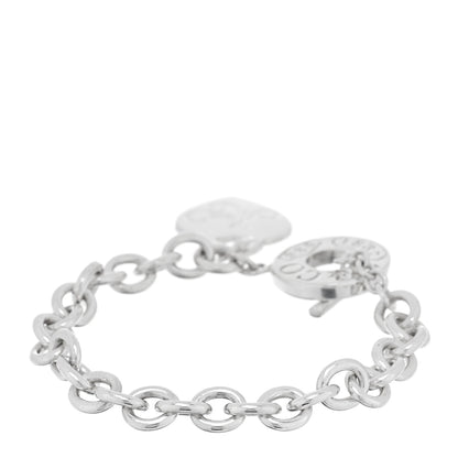 Tiffany Sterling Silver 1837 Mom Heart Charm Toggle Bracelet 2 of 3