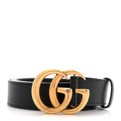 Gucci Calfskin Double G 40mm Belt 95 38 Black 1 of 7