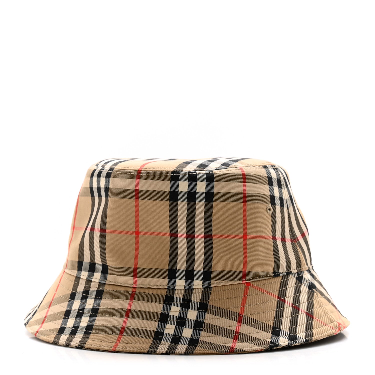 Burberry Technical Cotton Vintage Check Bucket Hat XL Archive Beige 1 of 11