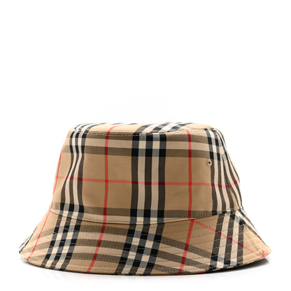 Burberry Technical Cotton Vintage Check Bucket Hat XL Archive Beige 1 of 11