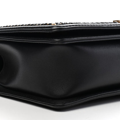 Chanel Calfskin Quilted New Medium Boy Top Handle Flap Black 8 of 9