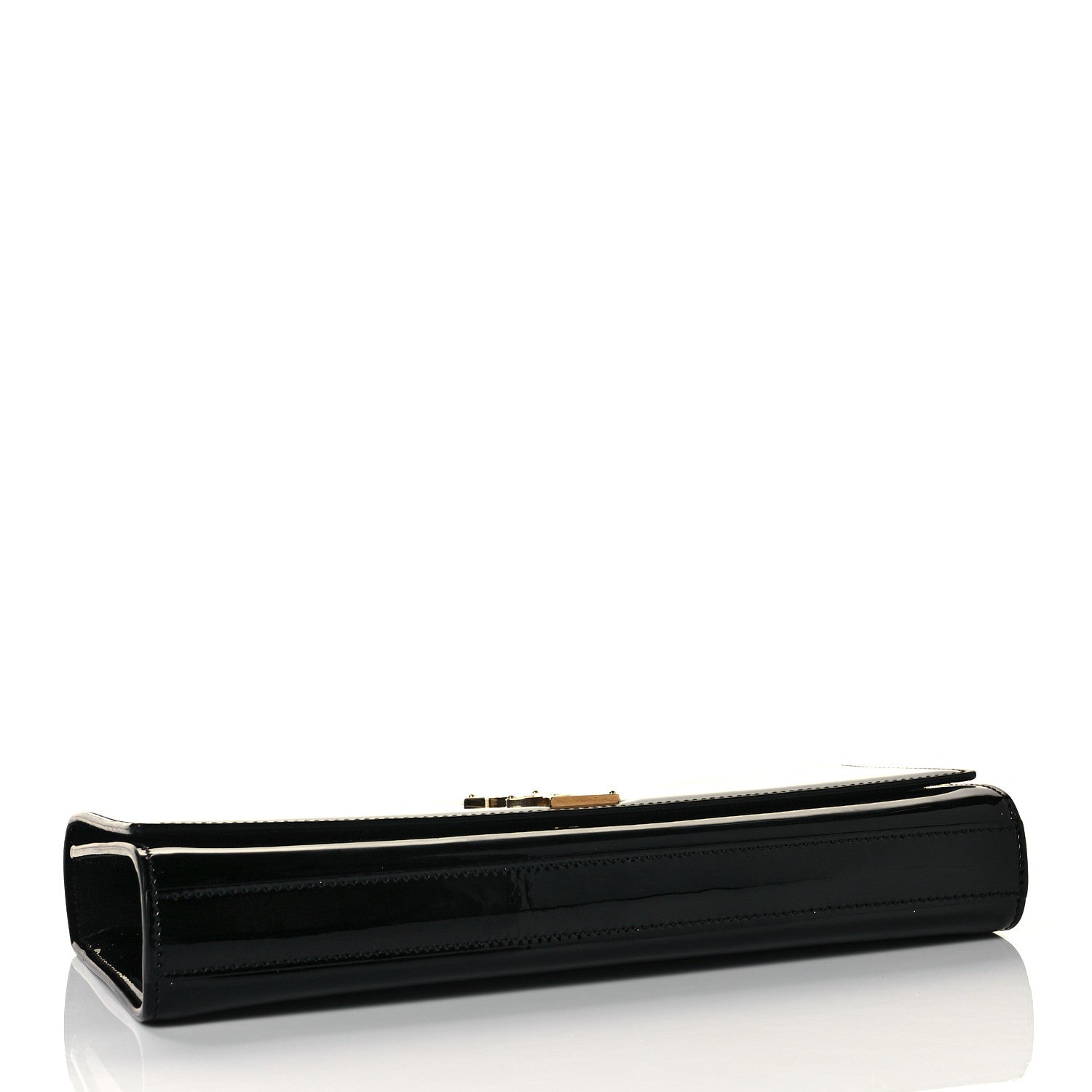 Saint Laurent Patent Classic Monogram Cassandre Clutch Black 4 of 9
