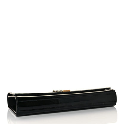 Saint Laurent Patent Classic Monogram Cassandre Clutch Black 4 of 9
