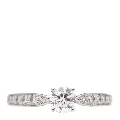 Tiffany Platinum Diamond .34ct Round Brilliant Harmony Engagement Ring 48 4.5 1 of 8