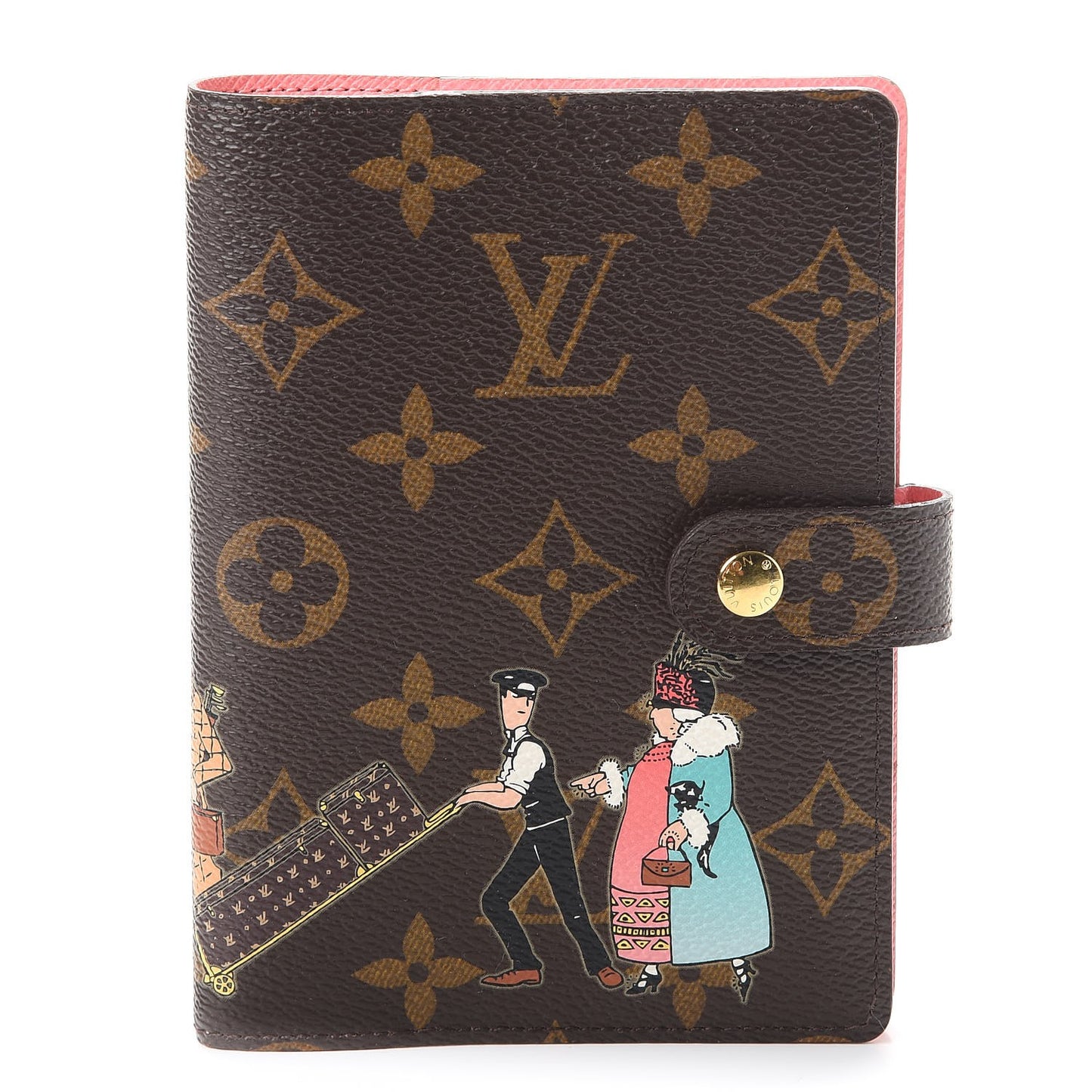 Monogram Illustre Small Ring Agenda Rose