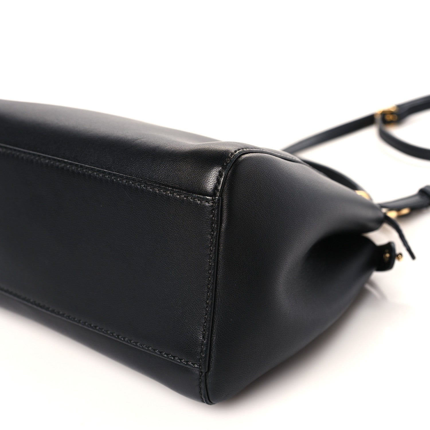 Fendi Nappa Mini Peekaboo Iconic Satchel Black 9 of 9