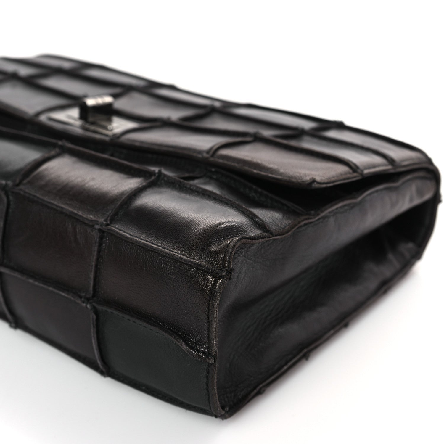 Chanel Lambskin Medium Patchwork Mademoiselle Single Flap Black 8 of 8