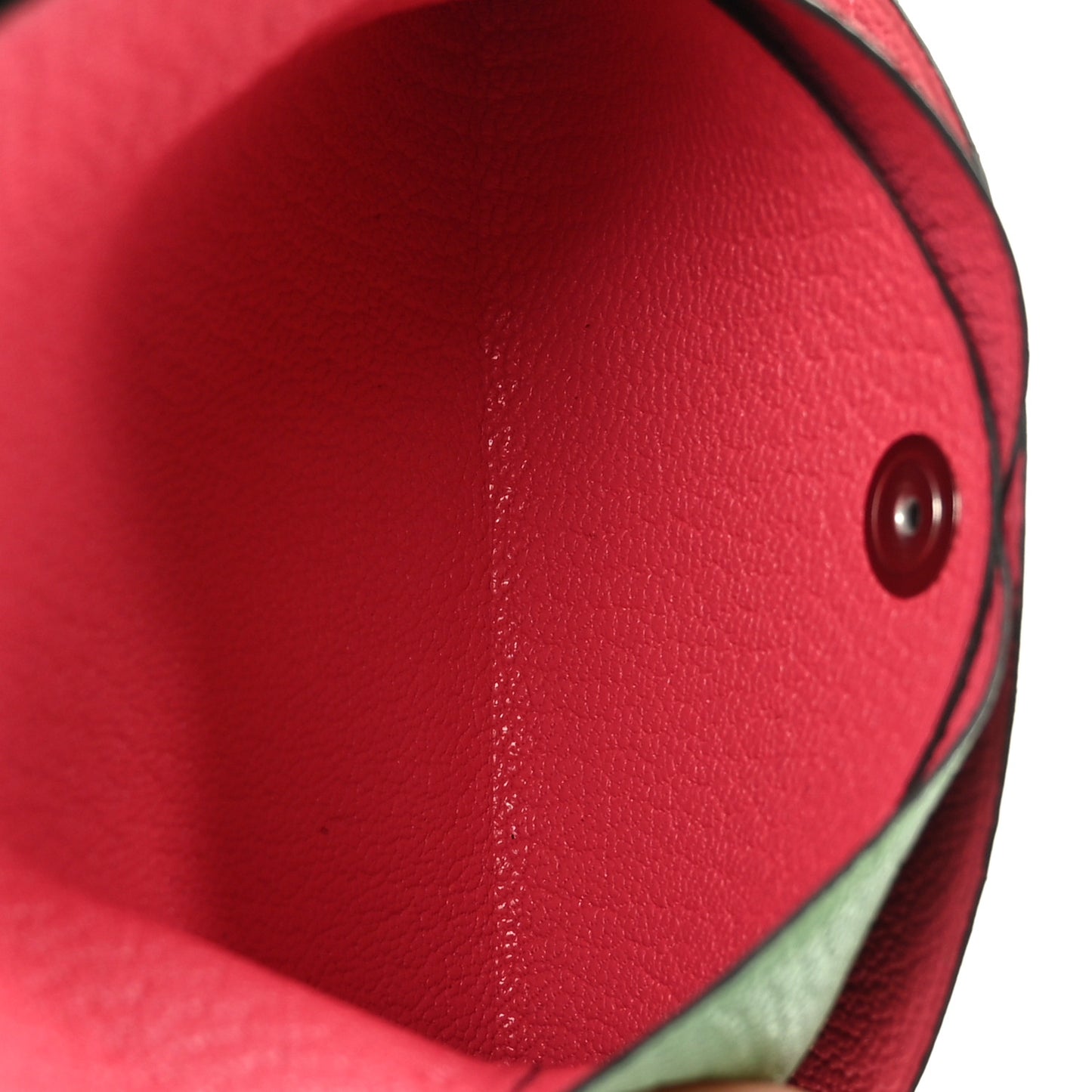 Chevre Mysore Verso Calvi Duo Card Case Vert Criquet