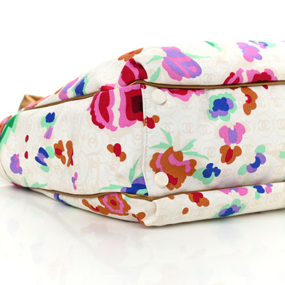 Chanel Canvas Floral Print Tote Multicolor 9 of 12
