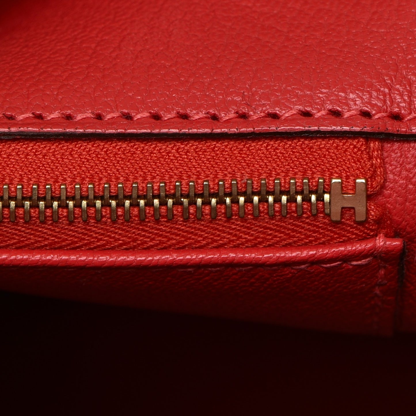 Togo Birkin 35 Rouge Pivoine