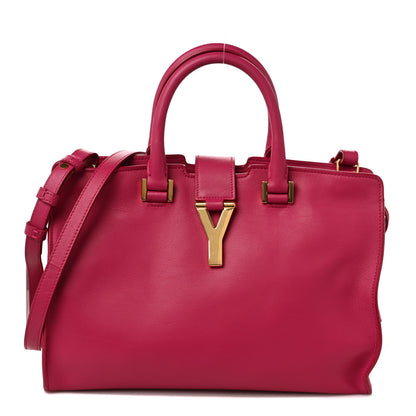 Saint Laurent Calfskin Small Classic Y Cabas Fuchsia 1 of 9
