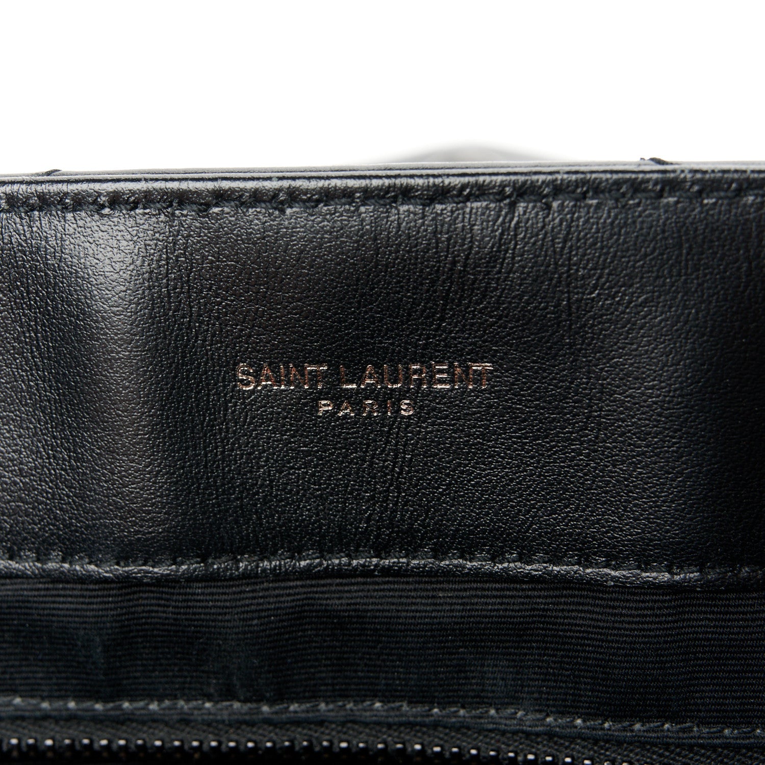Saint Laurent Calfskin Y Quilted Monogram Monochrome Large Loulou Chain Satchel Black 6 of 13