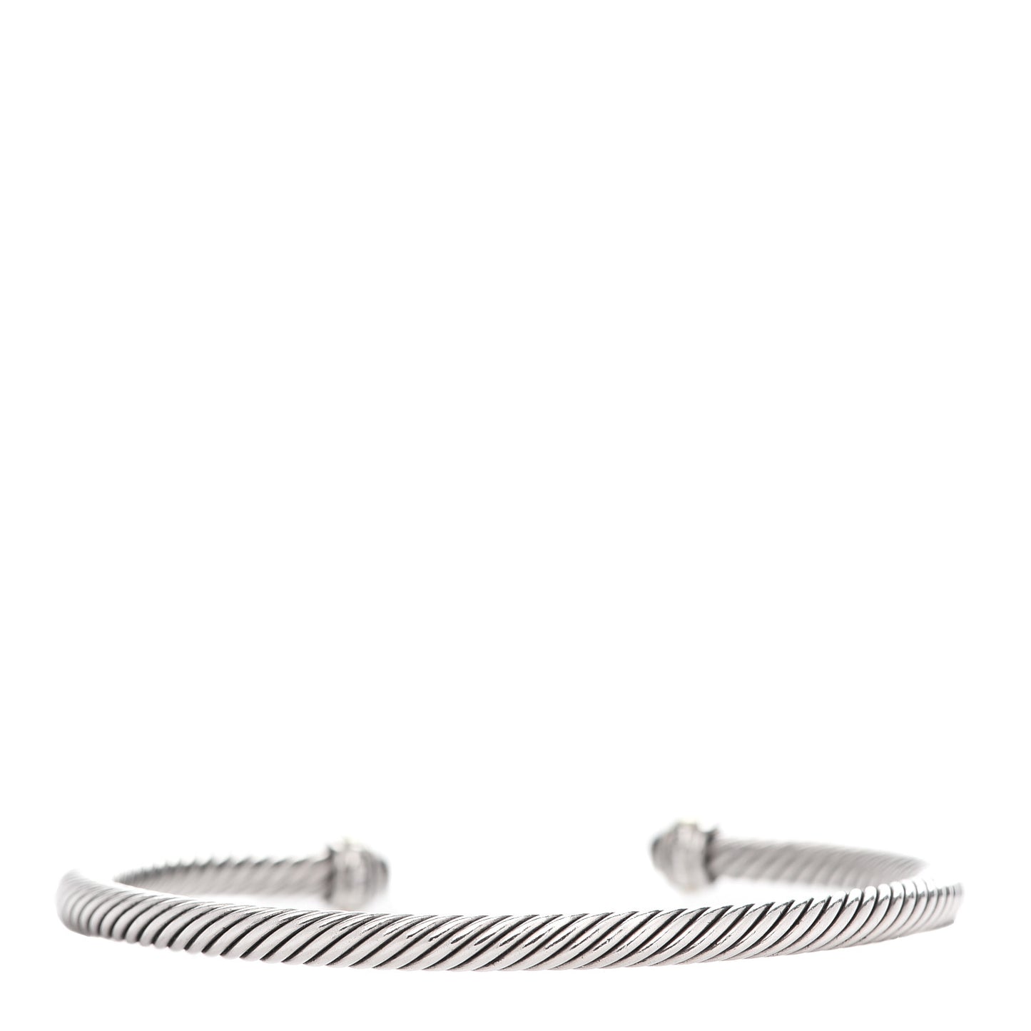 Sterling Silver 18K Yellow Gold 4mm Cable Classics Bracelet