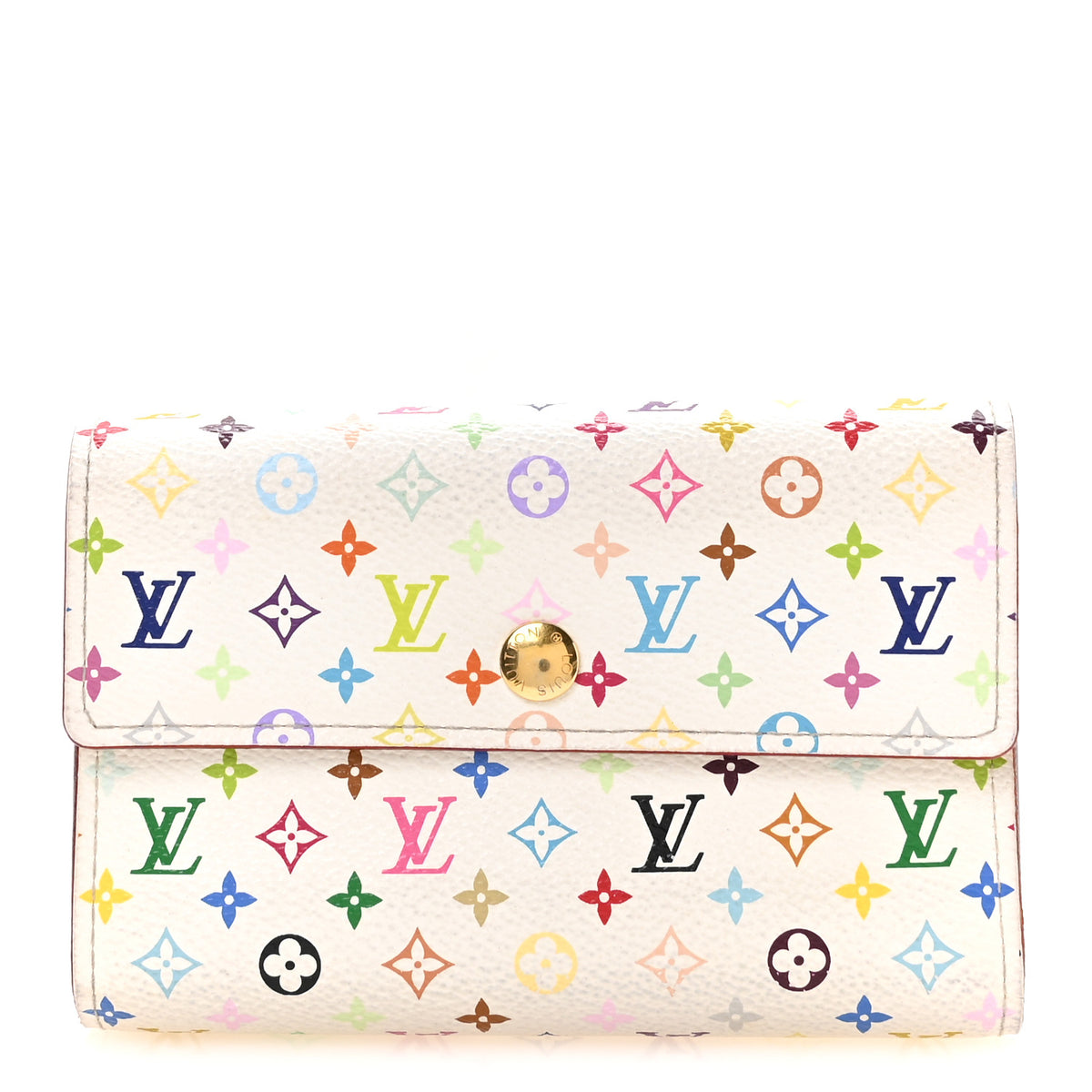 Monogram Multicolor Alexandra Wallet White