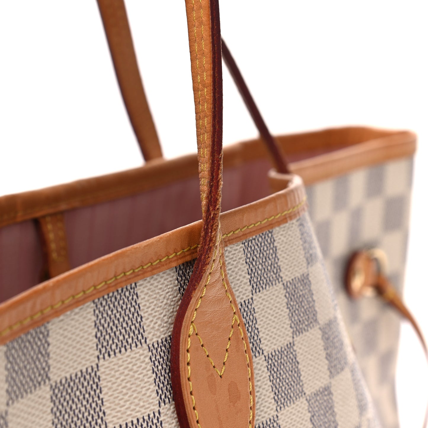 Damier Azur Neo Neverfull MM Rose Ballerine
