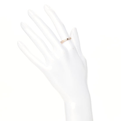 Cartier 18K Pink Gold Diamond 2.6mm LOVE Paved Band Ring 54 6.75 2 of 6