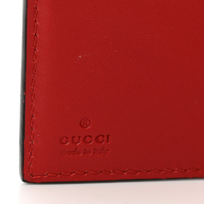Gucci GG Supreme Monogram Blooms French Flap Wallet Beige Blue Navy Hibiscus Red 6 of 9