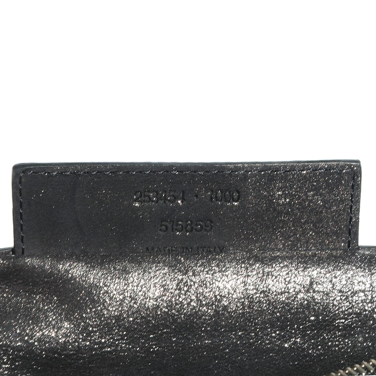 Metallic Calfskin Milkyway Ligne Papier Messenger Black