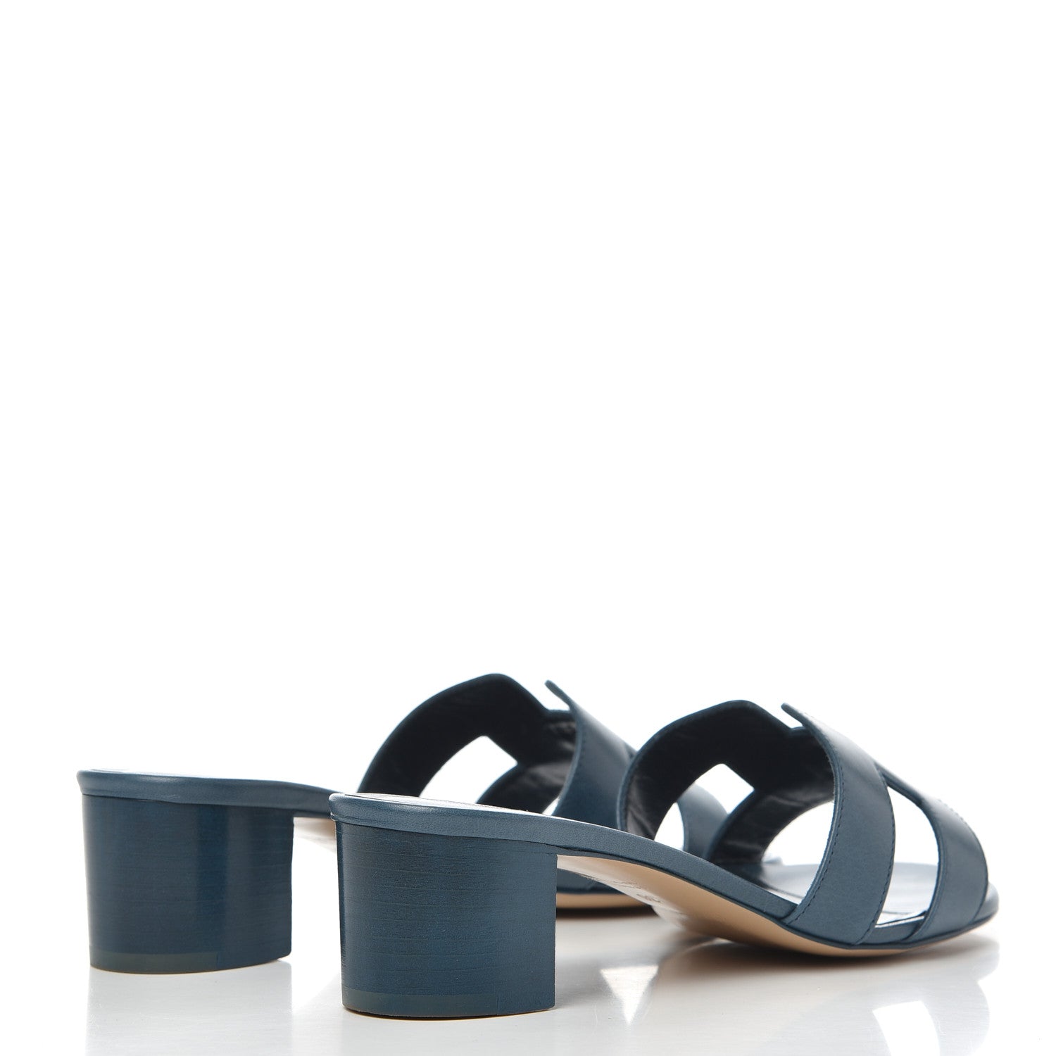 Hermes Calfskin Oasis Sandals 36 Bleu Velvet 4 of 9