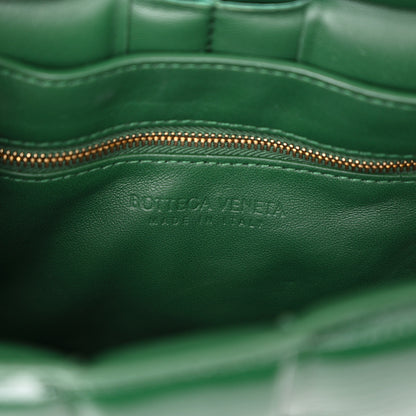Bottega Veneta Textured Deerskin Maxi Intrecciato Padded Cassette Crossbody Bag Raintree 6 of 10