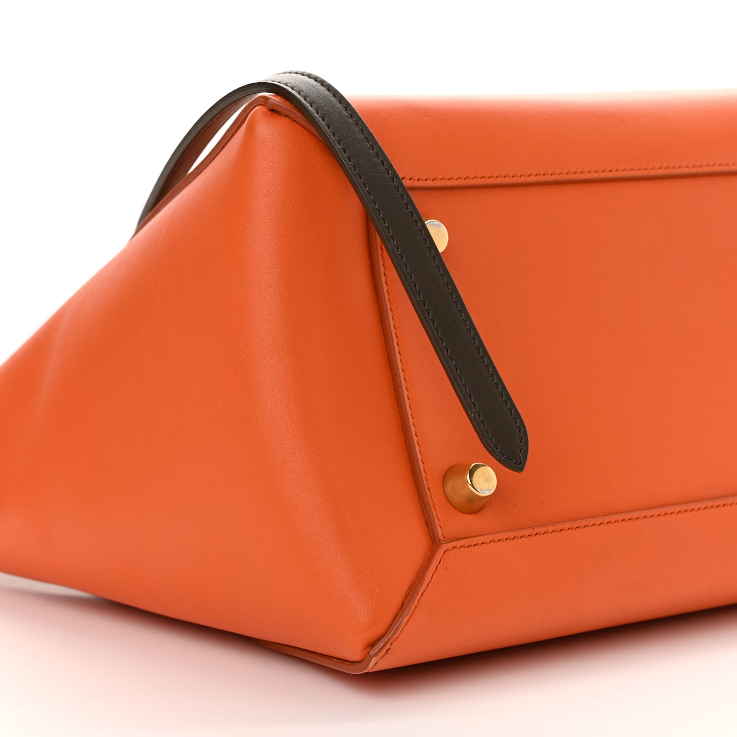Smooth Calfskin Mini Tri-Color Belt Bag Orange
