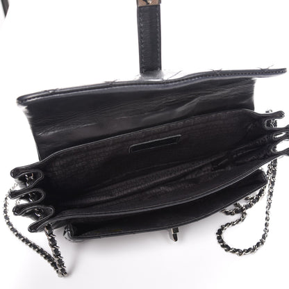Chanel Lambskin Quilted Accordion Mademoiselle Flap Black 5 of 7
