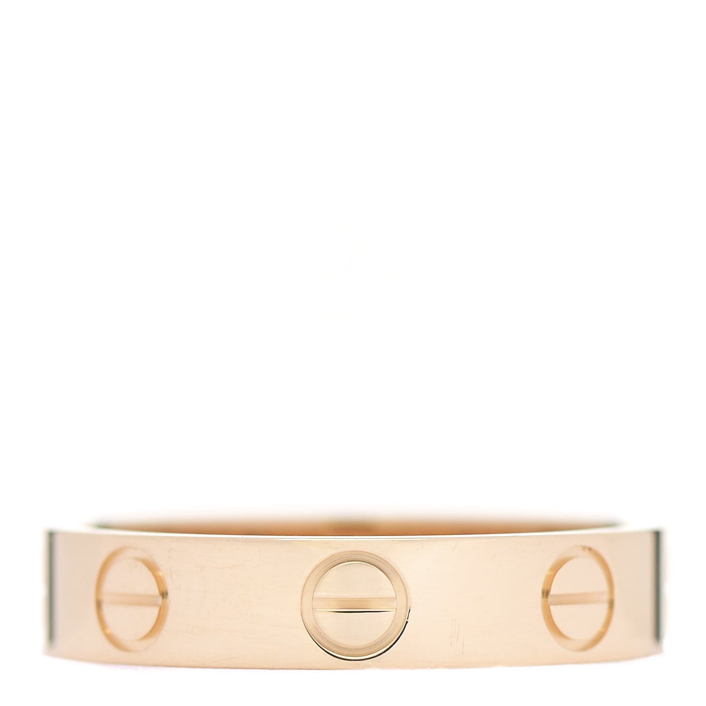 18K Yellow Gold 3.5mm LOVE Wedding Band Ring 48 4.5