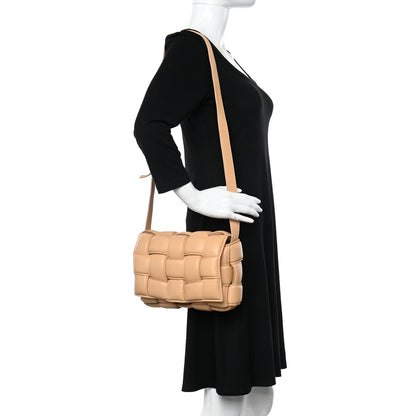 Bottega Veneta Nappa Maxi Intreccio Padded Cassette Crossbody Bag Almond 2 of 9