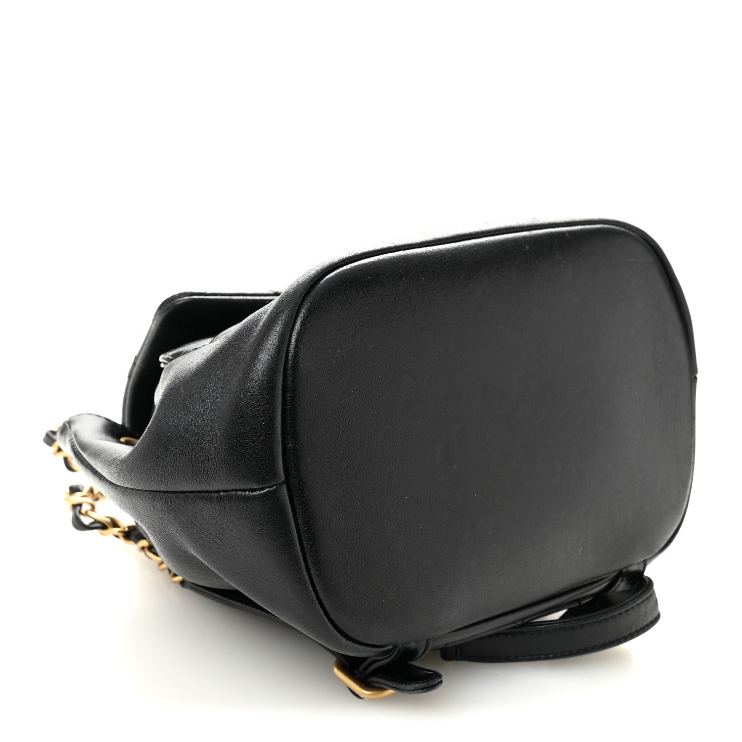 Chanel Lambskin Quilted Daily Friend Drawstring Backpack Black 4 of 10