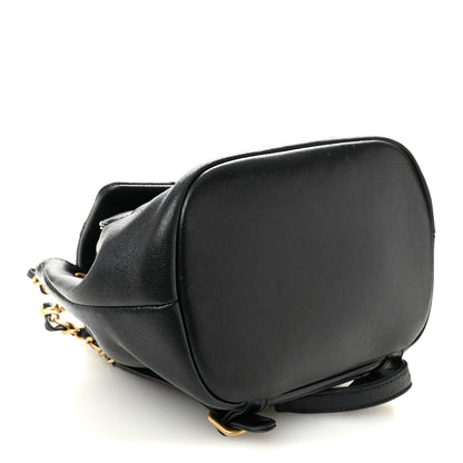 Chanel Lambskin Quilted Daily Friend Drawstring Backpack Black 4 of 10