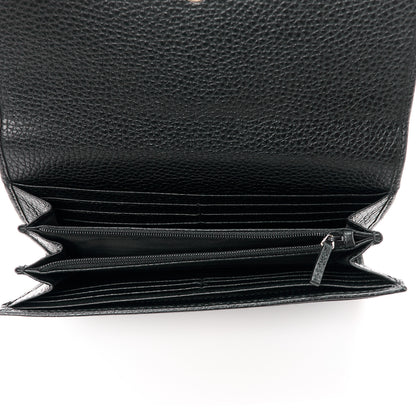 Gucci Pebbled Calfskin Large Soho Continental Wallet Black 5 of 11