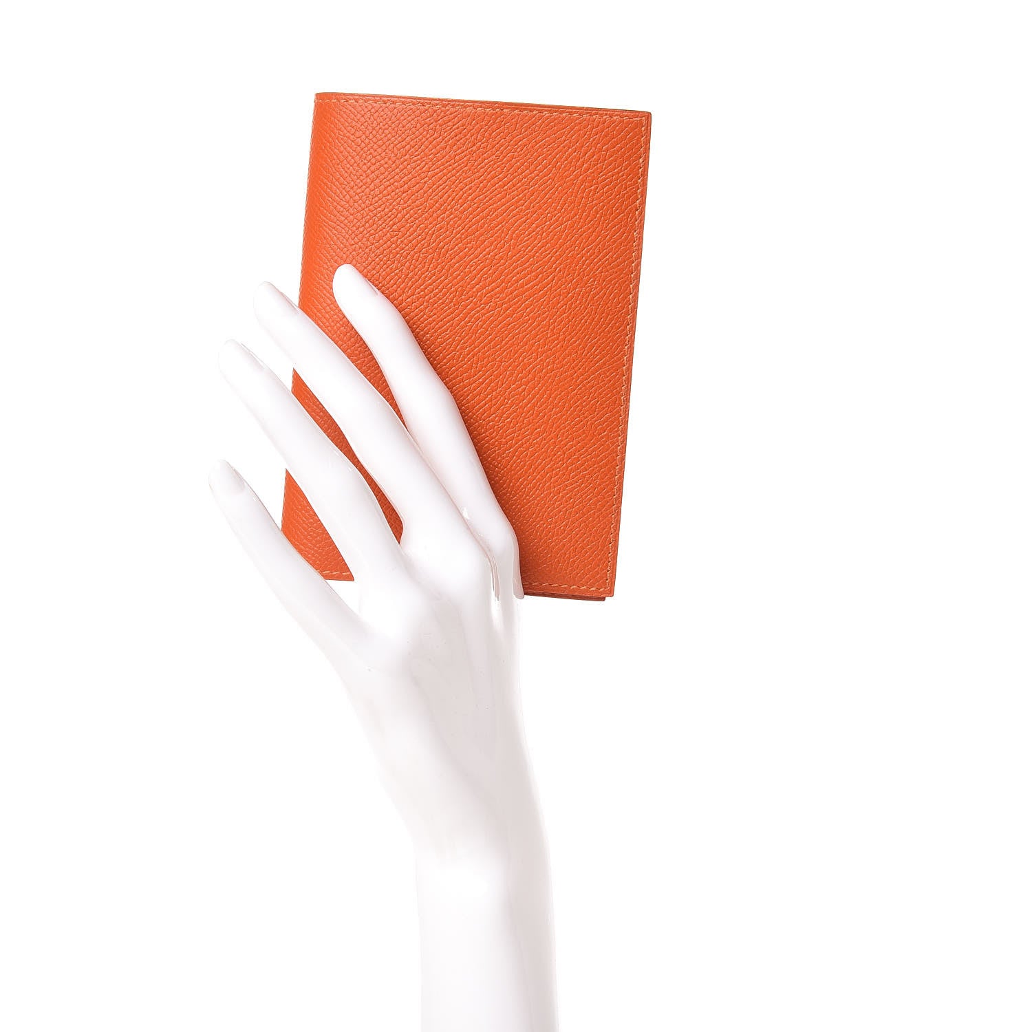 Hermes Epsom MC2 Magellan Passport Holder Orange 2 of 8