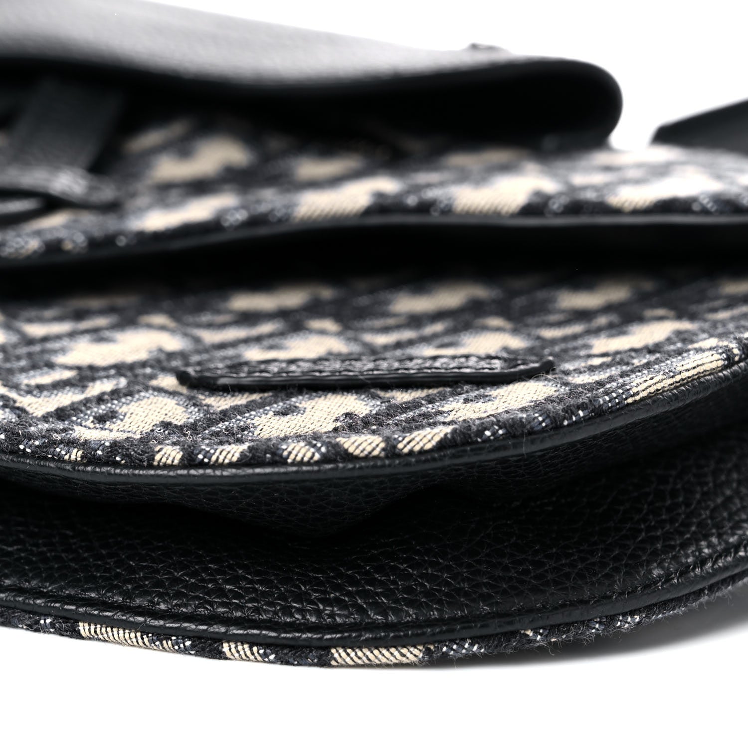 Christian Dior Oblique Saddle Messenger Pouch Beige Black 6 of 8