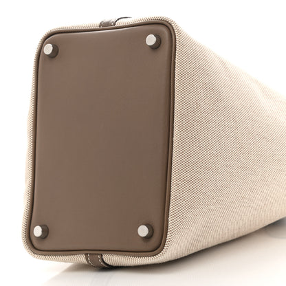 Hermes Toile Swift Picotin 18 PM Etoupe 9 of 9