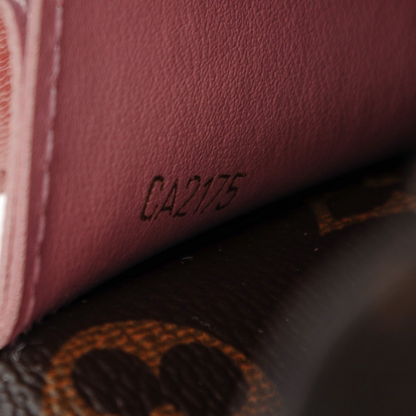 Monogram Emilie Wallet Rose Ballerine