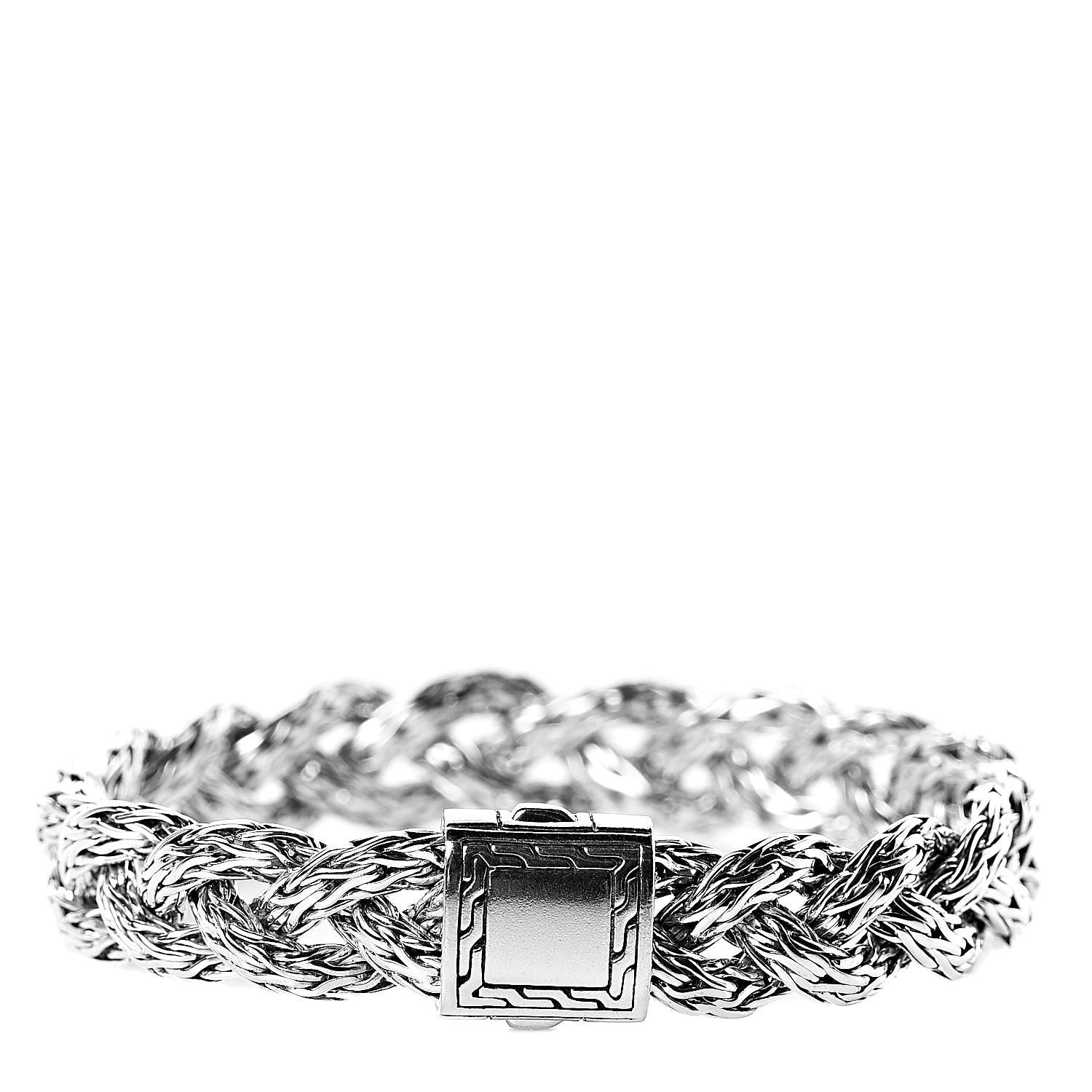 John Hardy Sterling Silver Braided Classic Chain Bracelet M 1 of 4