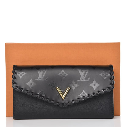 Louis Vuitton Monogram Cuir Plume Very Wallet Black 9 of 9