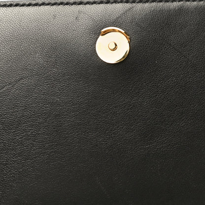 Saint Laurent Lambskin Diamond Quilted Monogram Angie Chain Bag Black 17 of 31