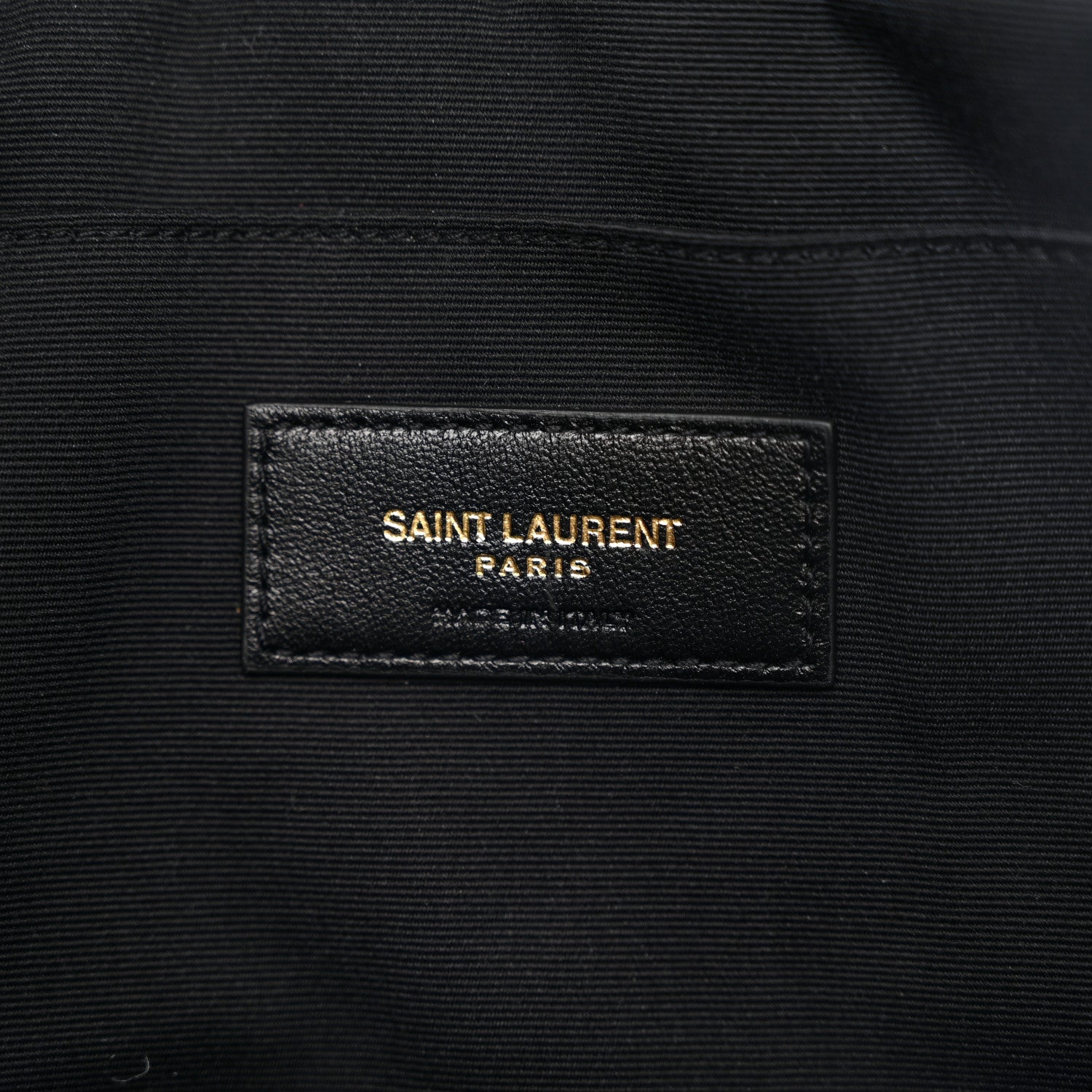 Saint Laurent Calfskin Matelasse Chevron Monogram Document Holder Black 6 of 9