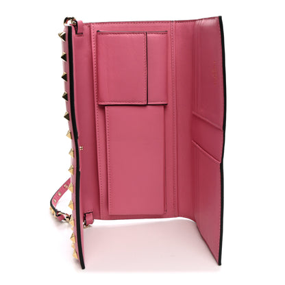 Valentino Garavani Vitello Rockstud Wallet On Strap Ninphea 5 of 10