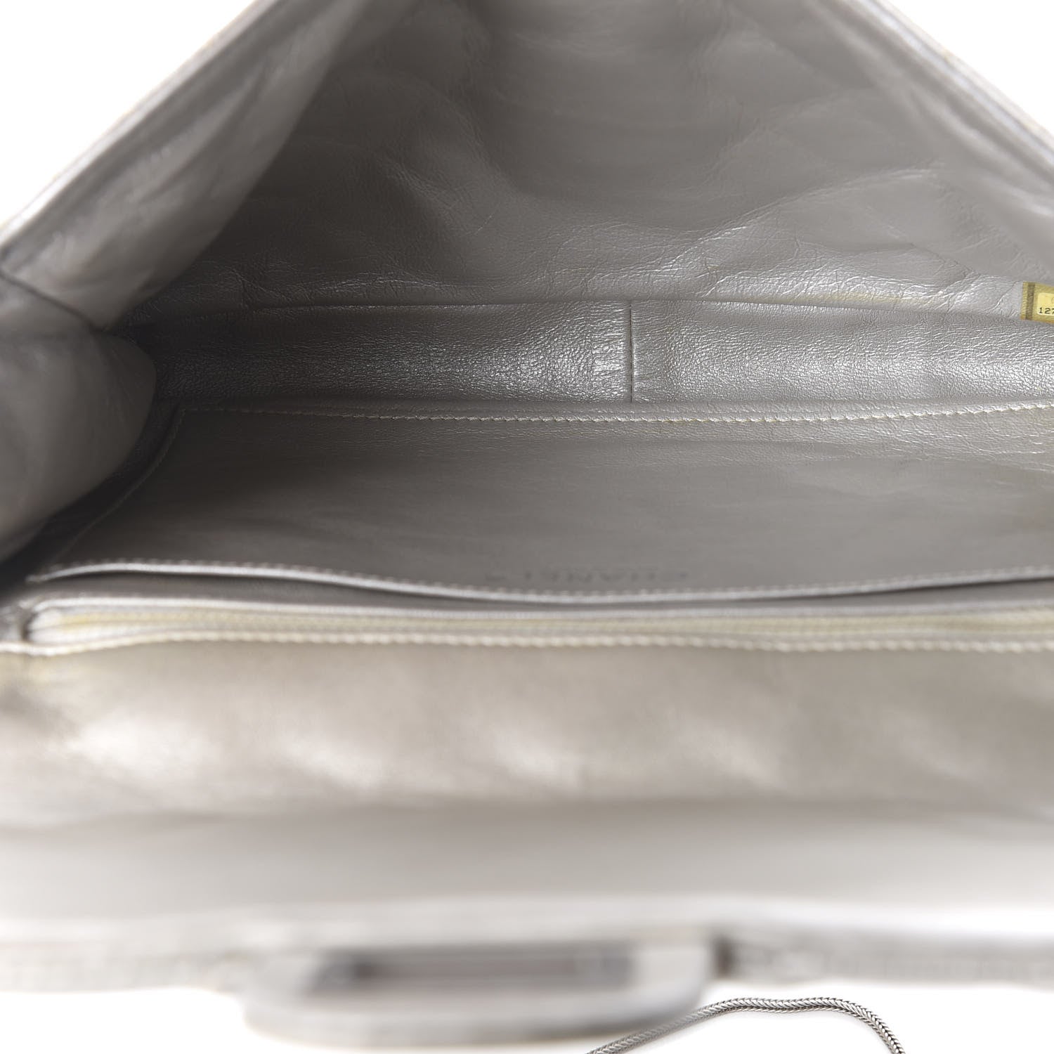 Chanel Metallic Calfskin Quilted 2.55 Reissue Clutch Silver 4 of 9