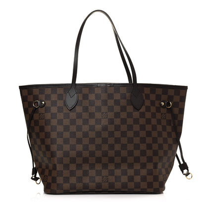 Louis Vuitton Damier Ebene Neo Neverfull MM Rose Ballerine 1 of 12