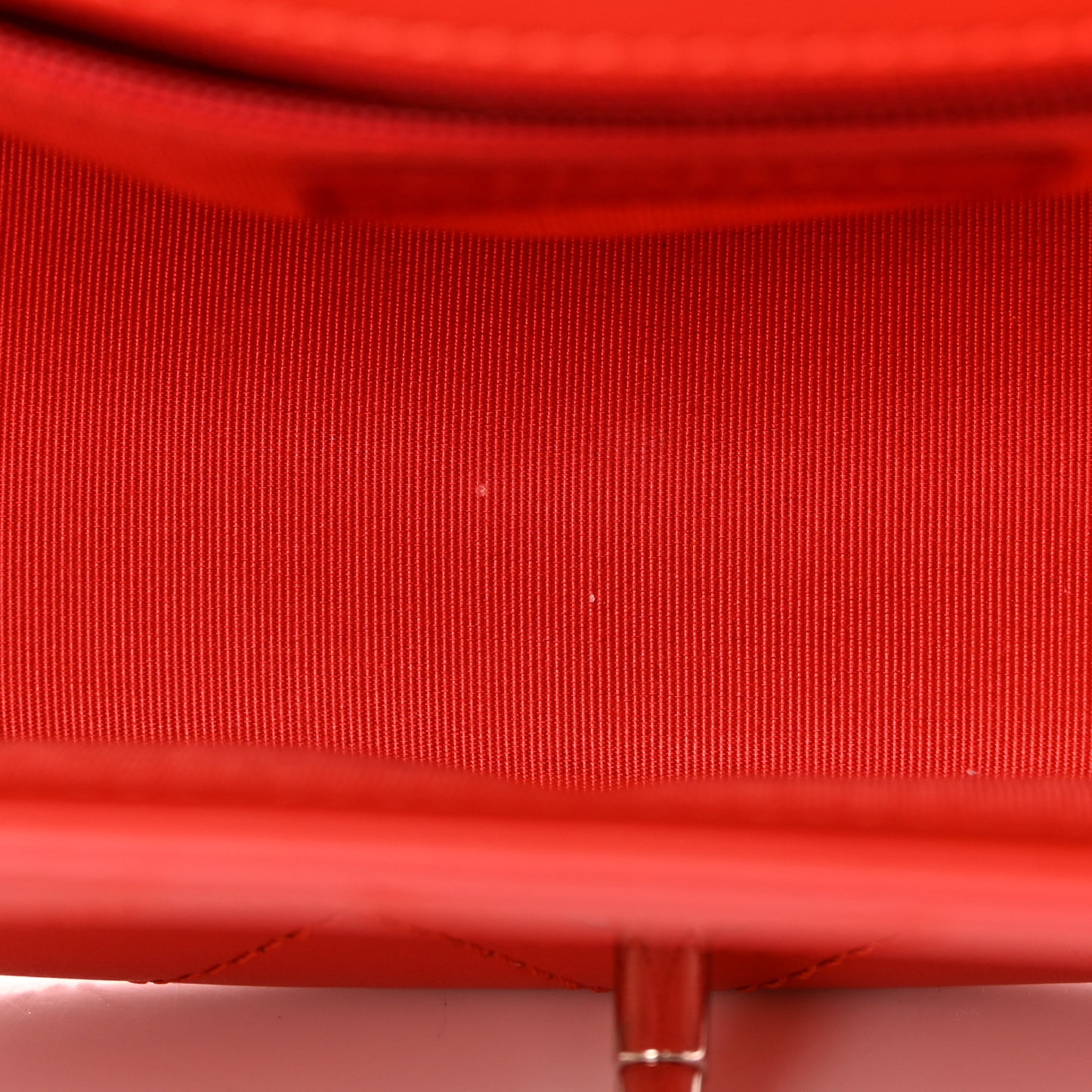 Calfskin Stitched Small Ring My Bag Flap Crossbody Red