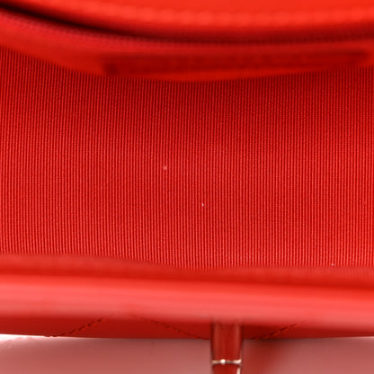 Chanel Calfskin Stitched Small Ring My Bag Flap Crossbody Red 11 of 15