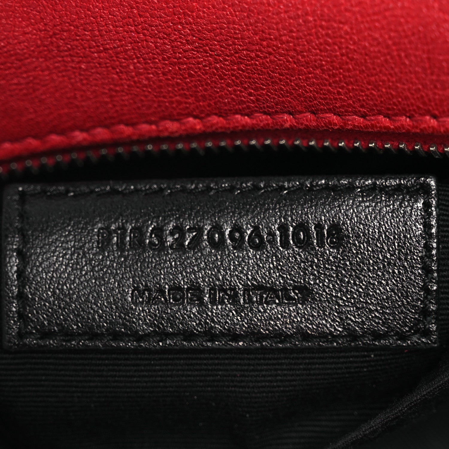 Saint Laurent Lambskin Monogram Lou Belt Bag Red 7 of 13