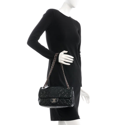 Chanel Iridescent Calfskin Medium In The Mix Flap Black 3 of 9