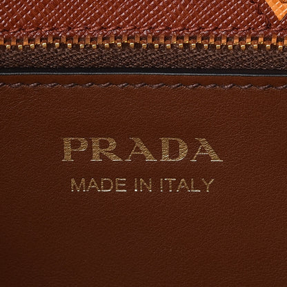 Prada Saffiano City Calfskin Greche Paradigme Bag Palissandro 9 of 10
