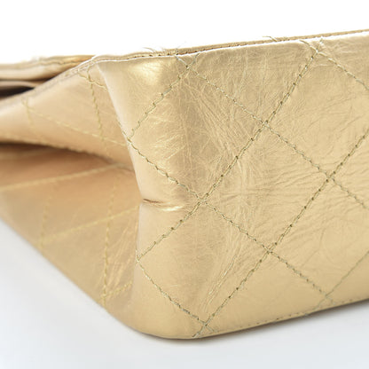 Chanel Metallic Aged Calfskin Quilted 2.55 Reissue 227 Flap Gold 11 of 13