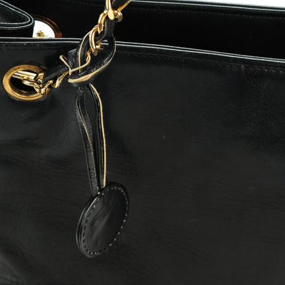 Chanel Lambskin Quilted Shoulder Bag Black 10 of 12